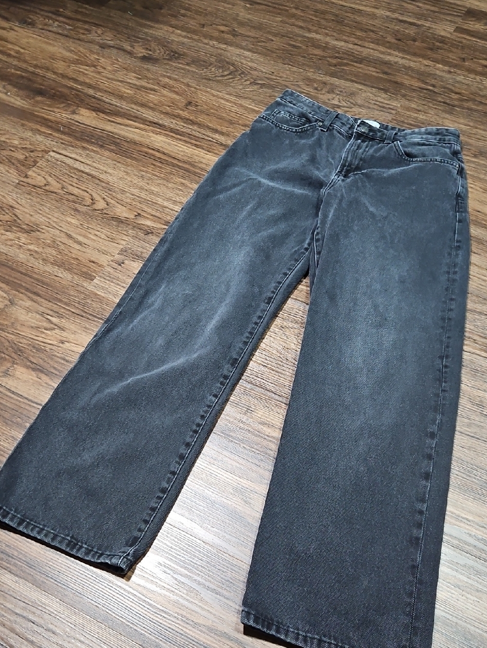 Cotton On 91 Straight Washed Black Jeans Women's 28 / 6